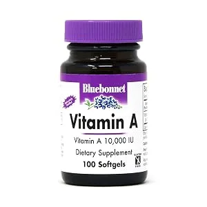 Bluebonnet Nutrition Vitamin A & D3 100 Softgels - Vitamin A