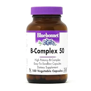 Bluebonnet Nutrition Vitamin B-6 200 mg 90 Vegetable Capsules - B-Complex 50