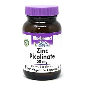 Bluebonnet Nutrition Zinc Picolinate 50 mg 100 Vegetable Capsules - Zinc Picolinate