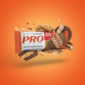 BNRG Power Crunch Protein Energy Bar PRO Peanut Butter Fudge 12 Bars 2 oz (58 g) Each - PB Fudge PRO