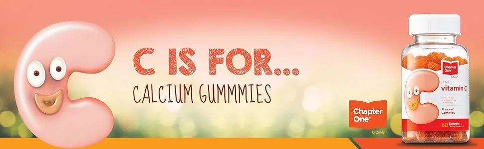 Chapter One C is For Vitamin C Flavored Gummies 60 Gummies - Vitamin C Gummies