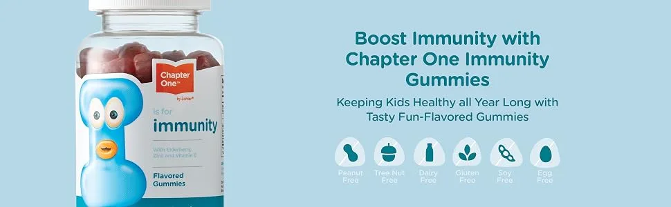 Chapter One I Is For Immunity Flavored Gummies 60 Gummies - Banner 2