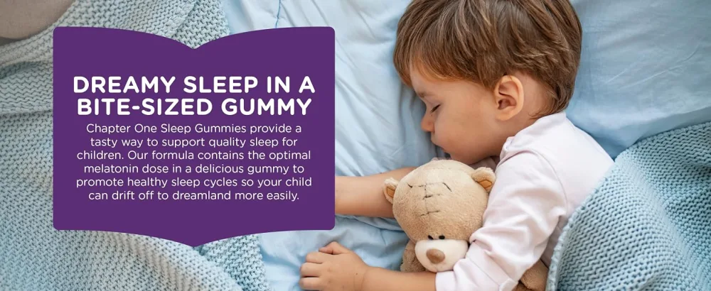 Chapter One S Is For Sleep with Melatonin Flavored Gummies 60 Gummies - Melatonin Gummies