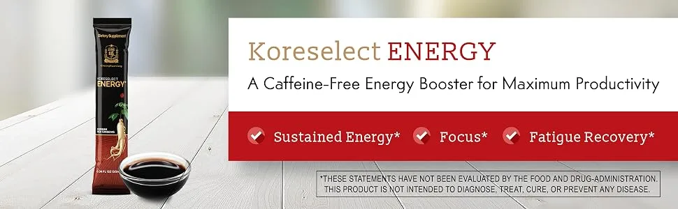 Cheong Kwan Jang Koreselect Energy 10 Sticks 0.34 fl oz (10 ml) Each - koreselect energy dietary supplement