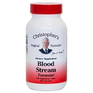 Christopher's Original Formulas Blood Stream Formula 450 mg 100 Vegetarian Caps - product information 1