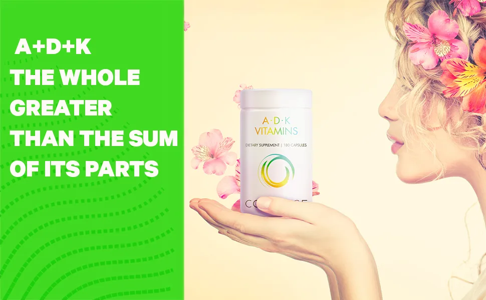 CodeAge Vitamins A.D.K Vitamins 180 Capsules - Codeage - ADK Vitamins Perfect Formula