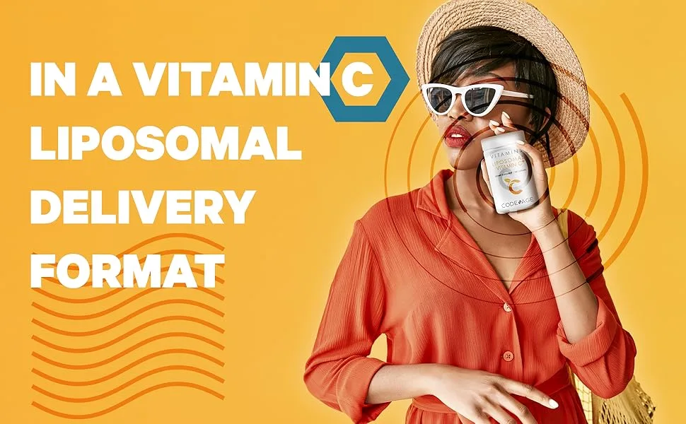 CodeAge Vitamins Liposomal Vitamin C+ 180 Capsules - Codeage - Fat soluble vitamin C