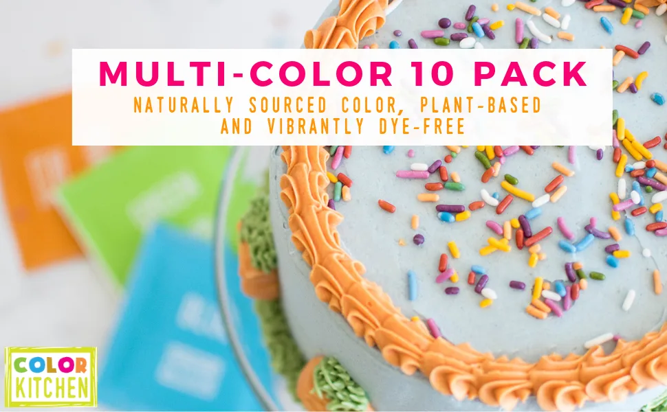 ColorKitchen Food Colors From Nature Multi-Color 10 Packets 0.088 oz (2.5 g) Each - Multi Color 10 pk