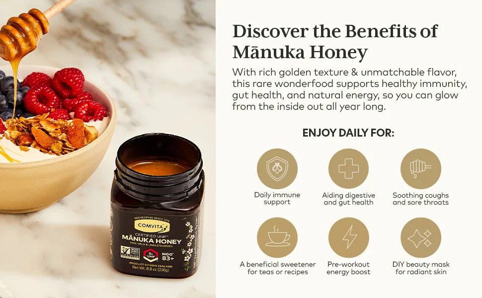 Comvita Manuka Honey UMF 15+ 8.8 oz (250 g) - Manuka Benefits