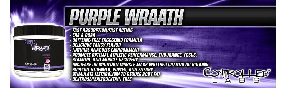 Controlled Labs Purple Wraath Purple Lemonade 1.26 lbs (576 g) - product information 3