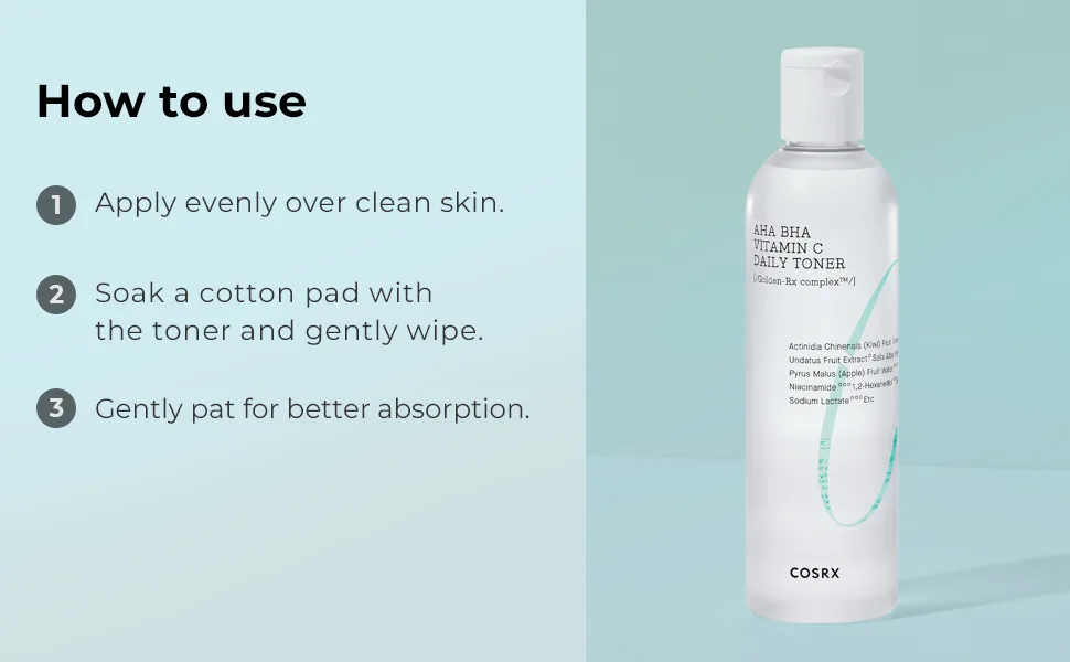 Cosrx Refresh AHA BHA Vitamin C Daily Toner 5.07 fl oz (150 ml) - product information 7