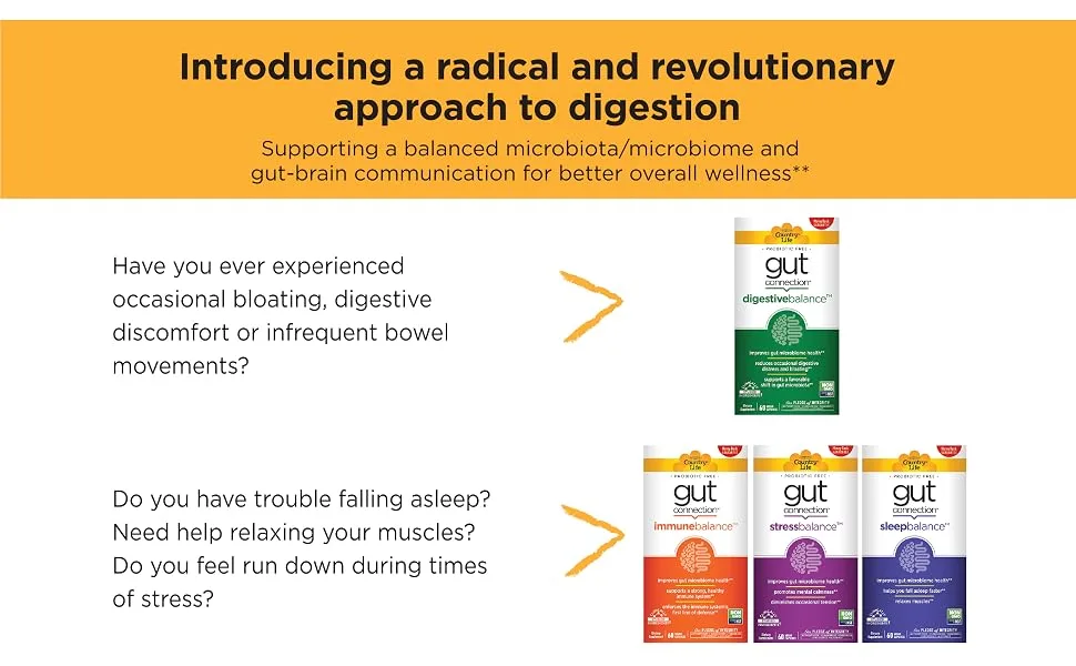 Country Life Gut Connection Immune Balance 60 Vegan Capsules - Changing the Approach