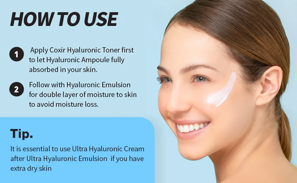 Coxir Ultra Hyaluronic Emulsion 3.38 oz (100 ml) - product information 9