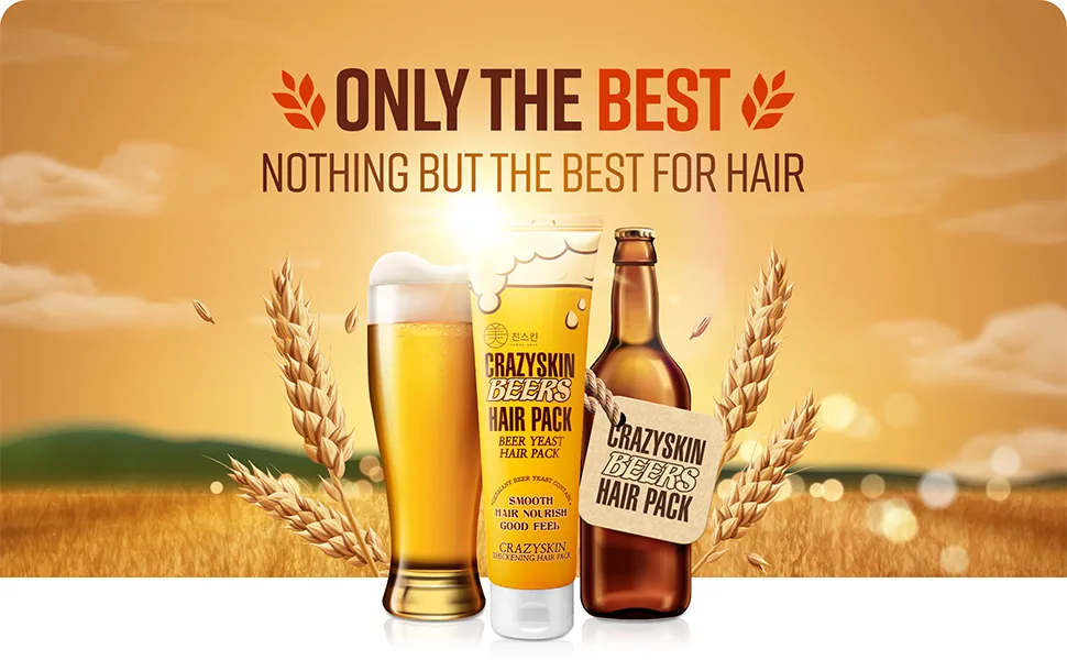 Crazy Skin Beer Yeast Hair Pack 200 g - BEER HAIR PACK