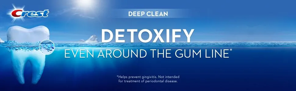 Crest Gum Detoxify Deep Clean Fluoride Toothpaste 4.1 oz (116 g) - product information 1