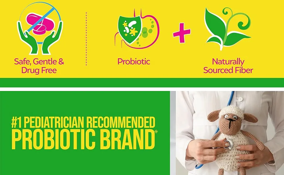 Culturelle Kids Regularity Probiotic + Fiber 1+ Years Unflavored 60 Single Serve Packets - Regularity