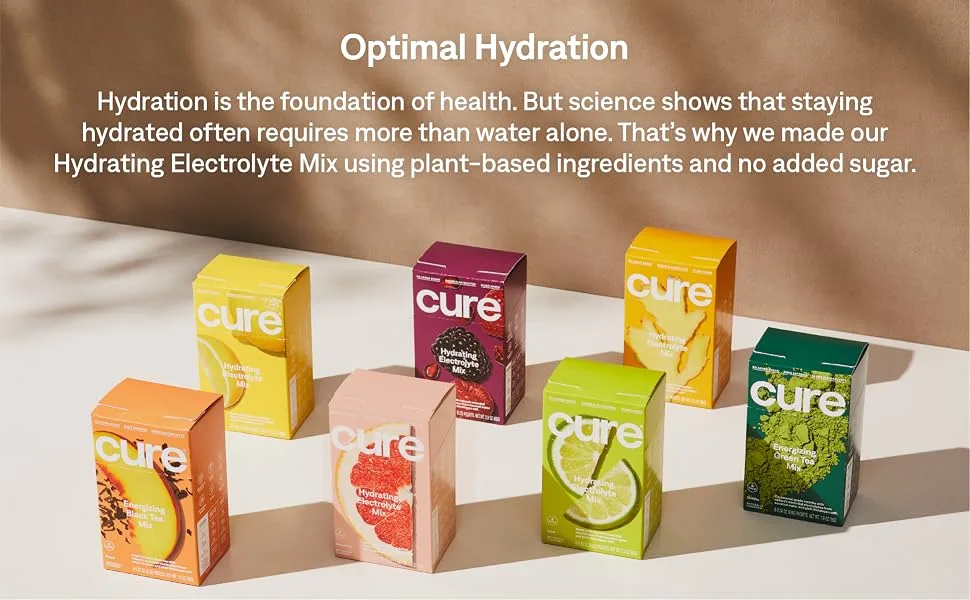 Cure Hydration Hydration Mix Golden Hour Ginger Turmeric 14 Packs 0.29 oz (8.3 g) Each - cure
