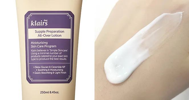 Dear Klairs Supple Preparation All Over Lotion 8.45 oz (250 ml) - product information 2