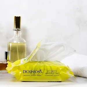 Dickinson Brands Original Witch Hazel Refreshingly Clean Cleansing Cloths  25 Wet Cloths - product information 4