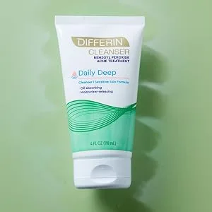 Differin Daily Deep Cleanser 4 fl oz (118 ml) - differin, face cleanser, face moisturizer, lotion, retinoid, differin gel, moisture, oil control