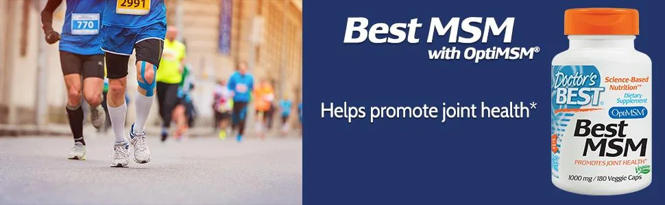 Doctor's Best MSM with OptiMSM  1000 mg 180 Veggie Caps - product information 1