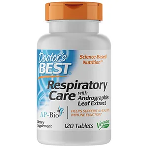 Doctor's Best Respiratory Care with Andrographis Leaf Extract 120 Tablets - Respiratory Care with Andrographis Leaf Extract healthy immune system function antioxidants