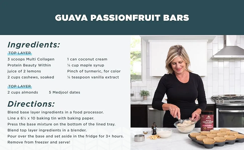 Dr. Axe / Ancient Nutrition Multi Collagen Protein Beauty Within Guava Passionfruit 1.15 lb (522 g) - product information 5