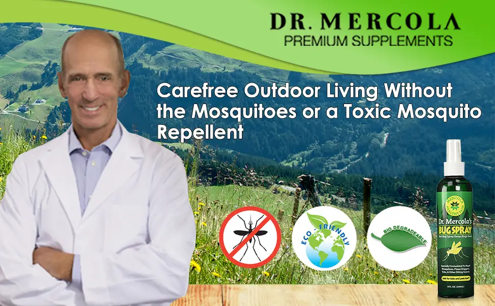 Dr. Mercola Bug Spray 8 fl oz (236 ml) - safe bug spray