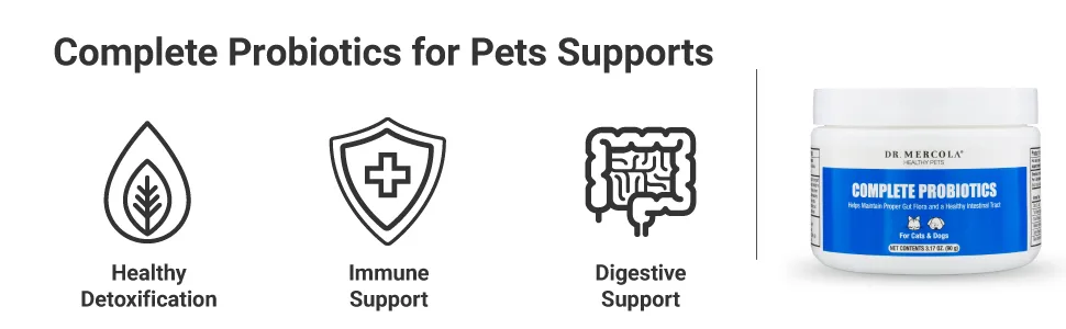 Dr. Mercola Complete Probiotics For Cats & Dogs 3.17 oz (90 g) - product information 1