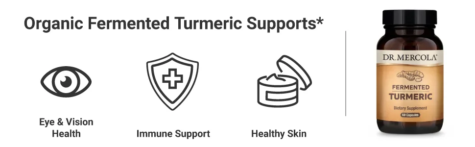 Dr. Mercola Fermented Turmeric 60 Capsules - product information 1