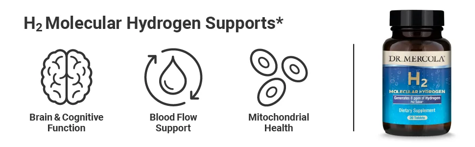Dr. Mercola H2 Molecular Hydrogen 30 Tablets - product information 27