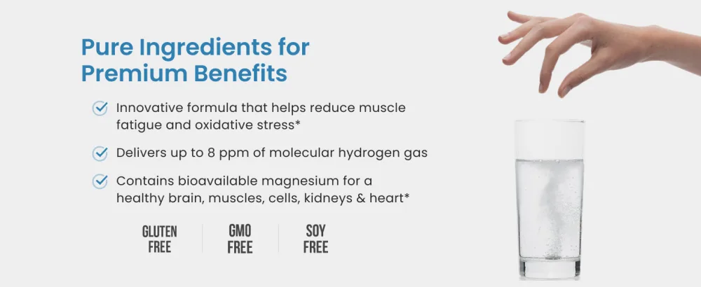 Dr. Mercola H2 Molecular Hydrogen 30 Tablets - Pure Ingredients for Premium Benefits
