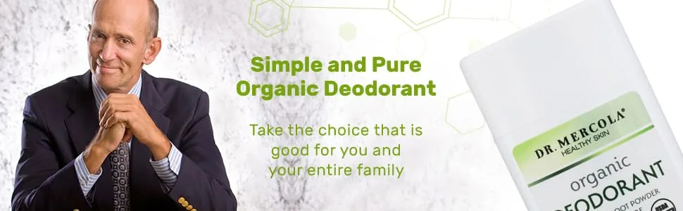Dr. Mercola Organic Deodorant Unscented 2.5 oz (70.8 g) - old spice deodorant