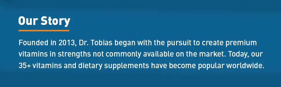 Dr. Tobias Adult Multivitamin 90 Tablets - our story