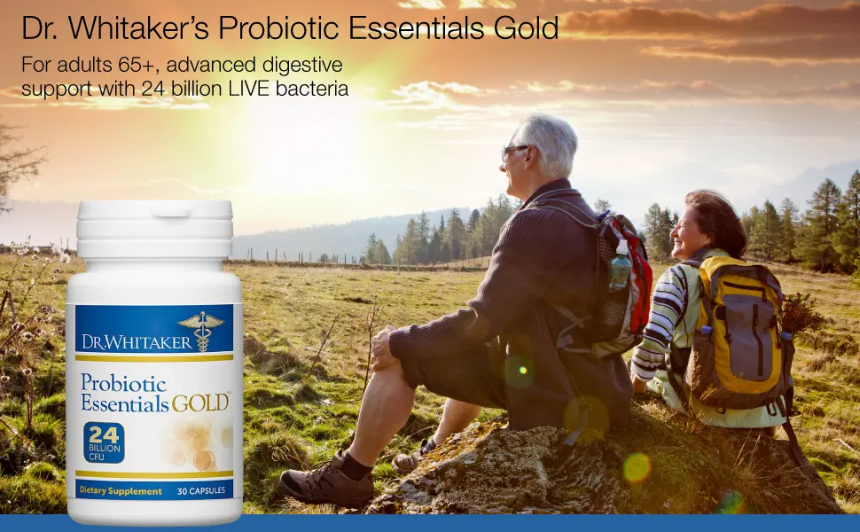 Dr. Whitaker Probiotic Essentials Gold 24 Billion CFU 30 Capsules - probiotic essentials gold digestive support