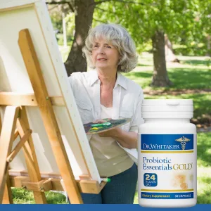 Dr. Whitaker Probiotic Essentials Gold 24 Billion CFU 30 Capsules - probiotic essentials gold digestive support