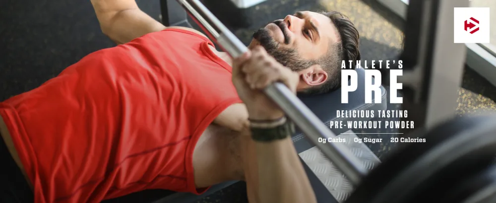 Dymatize Nutrition Athlete's Pre Pre-Workout Fruit Punch 7.05 oz (200 g) - pre workout pre-workout athletes dymatize bench press