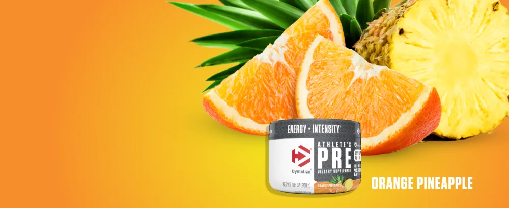 Dymatize Nutrition Athlete's Pre Pre-Workout Orange Pineapple 7.05 oz (200 g) - athlete