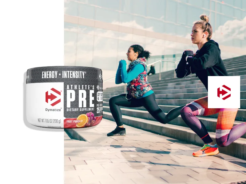 Dymatize Nutrition Athlete's Pre Pre-Workout Orange Pineapple 7.05 oz (200 g) - women pre workout pre-workout athlete