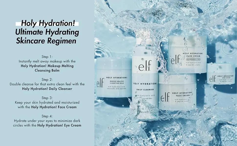 E.L.F. Holy Hydration! Face Cream 1.8 oz (50 g) - e.l.f. holy hydration! ultimate hydrating skincare regimen