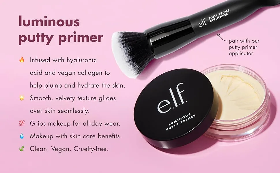 E.L.F. Luminous Putty Primer Universal Glow 0.74 oz (21 g) - luminous putty primer
