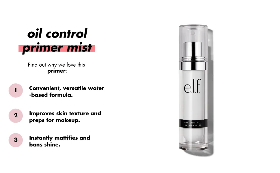 E.L.F. Oil Control Primer Mist 1.01 fl oz (30 ml) - product information 2
