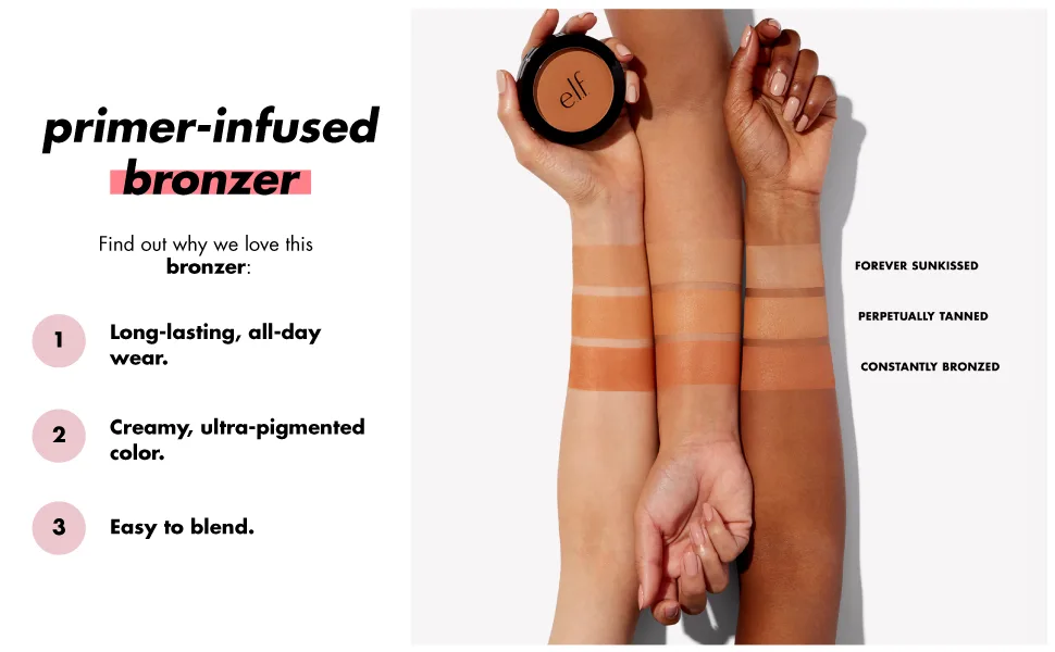 E.L.F. Primer-Infused Bronzer Forever Sunkissed 0.35 oz (10 g) - product information 2