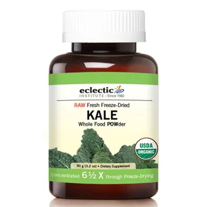 Eclectic Institute Raw Fresh Freeze-Dried Kale Whole Food POWder 3.2 oz (90 g) - product information 2
