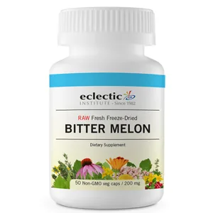 Eclectic Institute Raw Fresh Freeze-Dried Bitter Melon 200 mg 90 Non-GMO Veggie Caps - product information 2