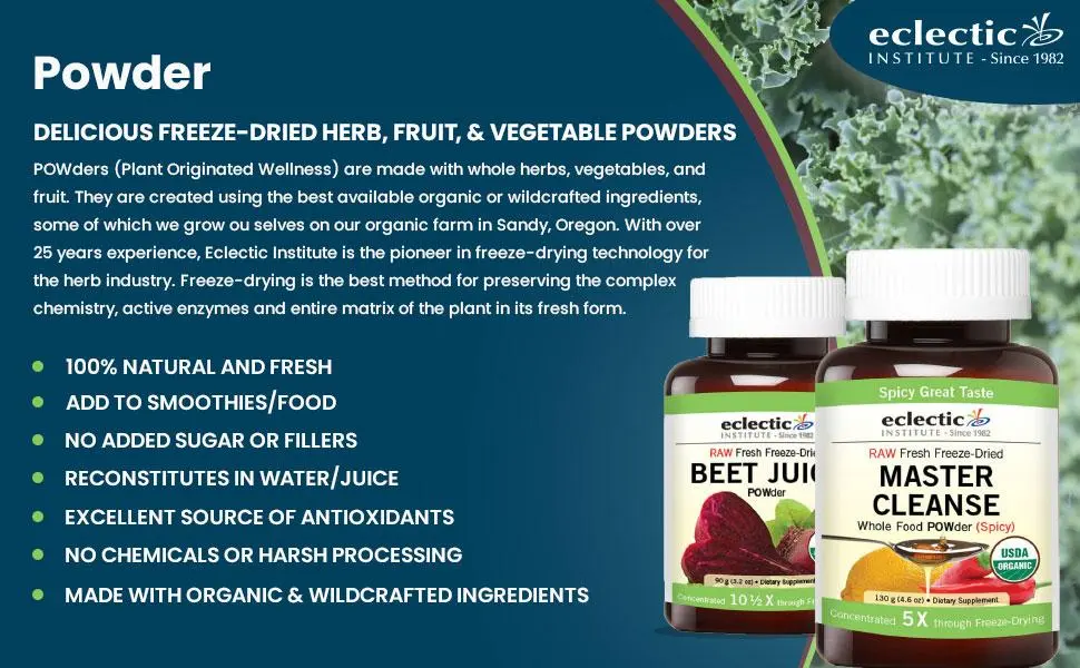 Eclectic Institute Raw Fresh Freeze-Dried Quercetin Flavonoid Complex Whole Food POWder 3.2 oz (90 g) - Eclectic