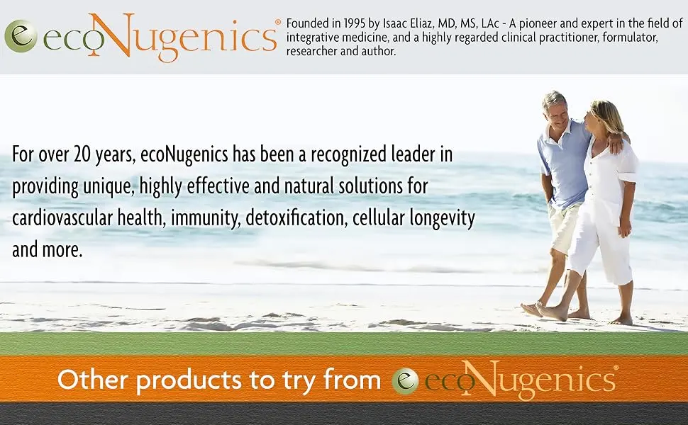 Econugenics Men's Longevity Essentials Plus 180 Vegetable Capsules - about