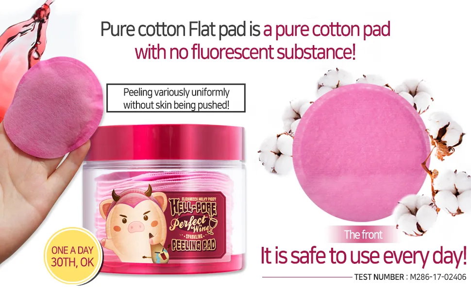 Elizavecca Milky Piggy Hell-Pore Perfect Wine Sparking Peeling Pad 30 Sheets - peeling pad