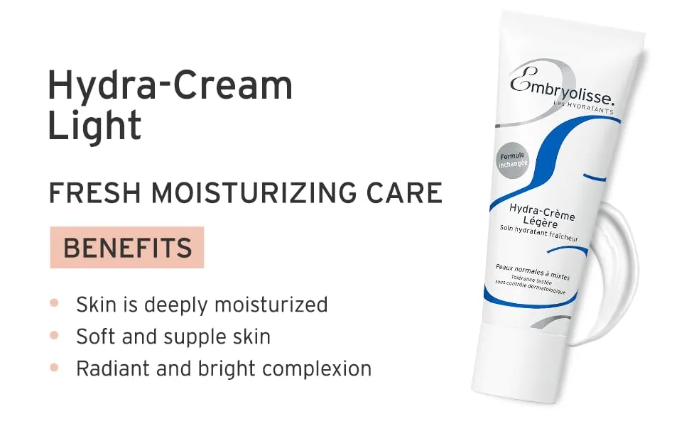 Embryolisse Hydra-Cream Light Fresh Moisturizing Care 1.35 fl oz (40 ml) - Hydra cream light