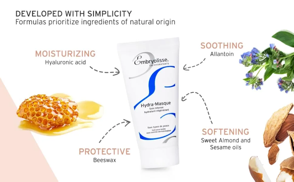 Embryolisse Hydra-Mask Beauty Mask 2.03 fl oz (60 ml) - Developed with Simplicity